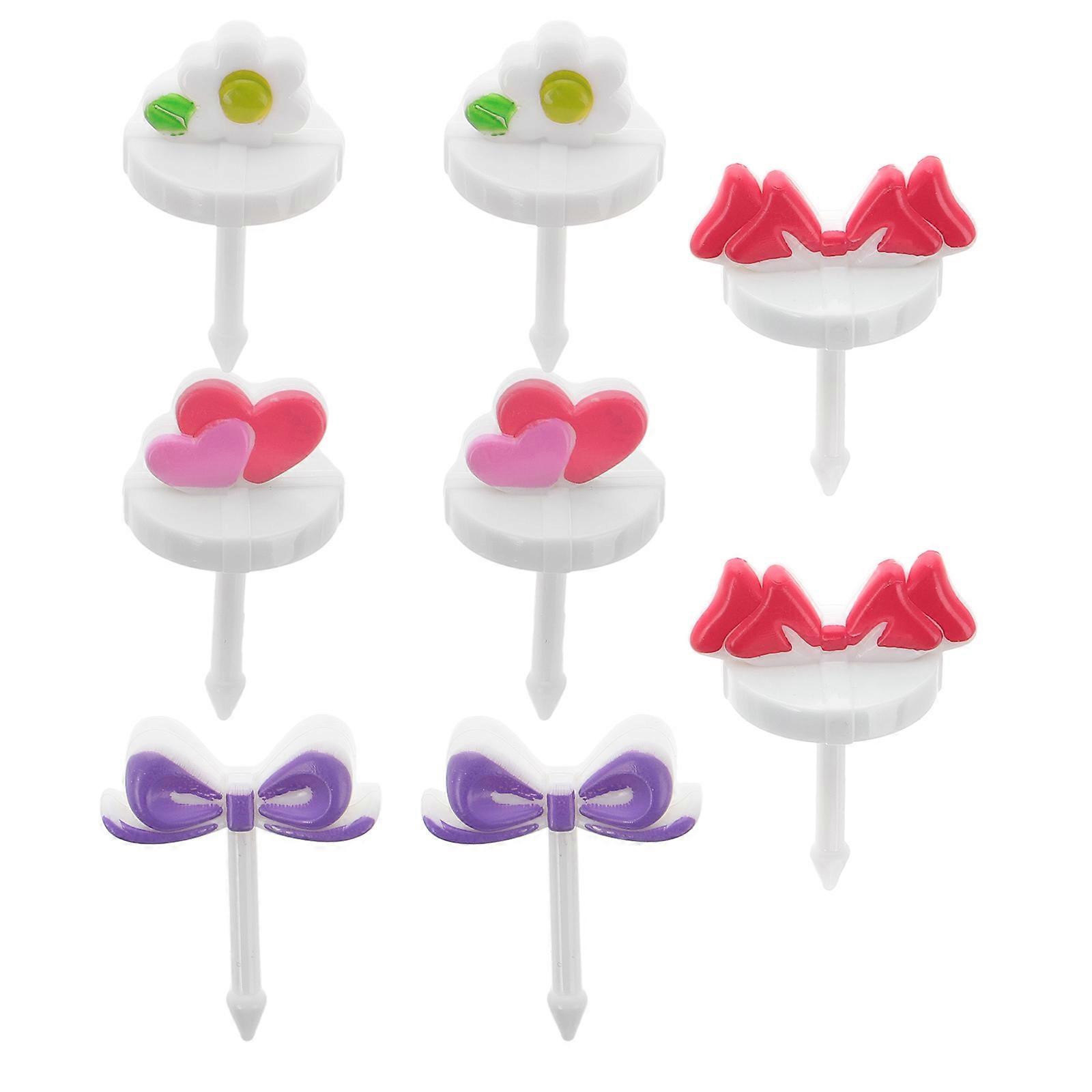 Mini Picks For Dessert Decoration Home Use Item Assorted Color 8Pcs