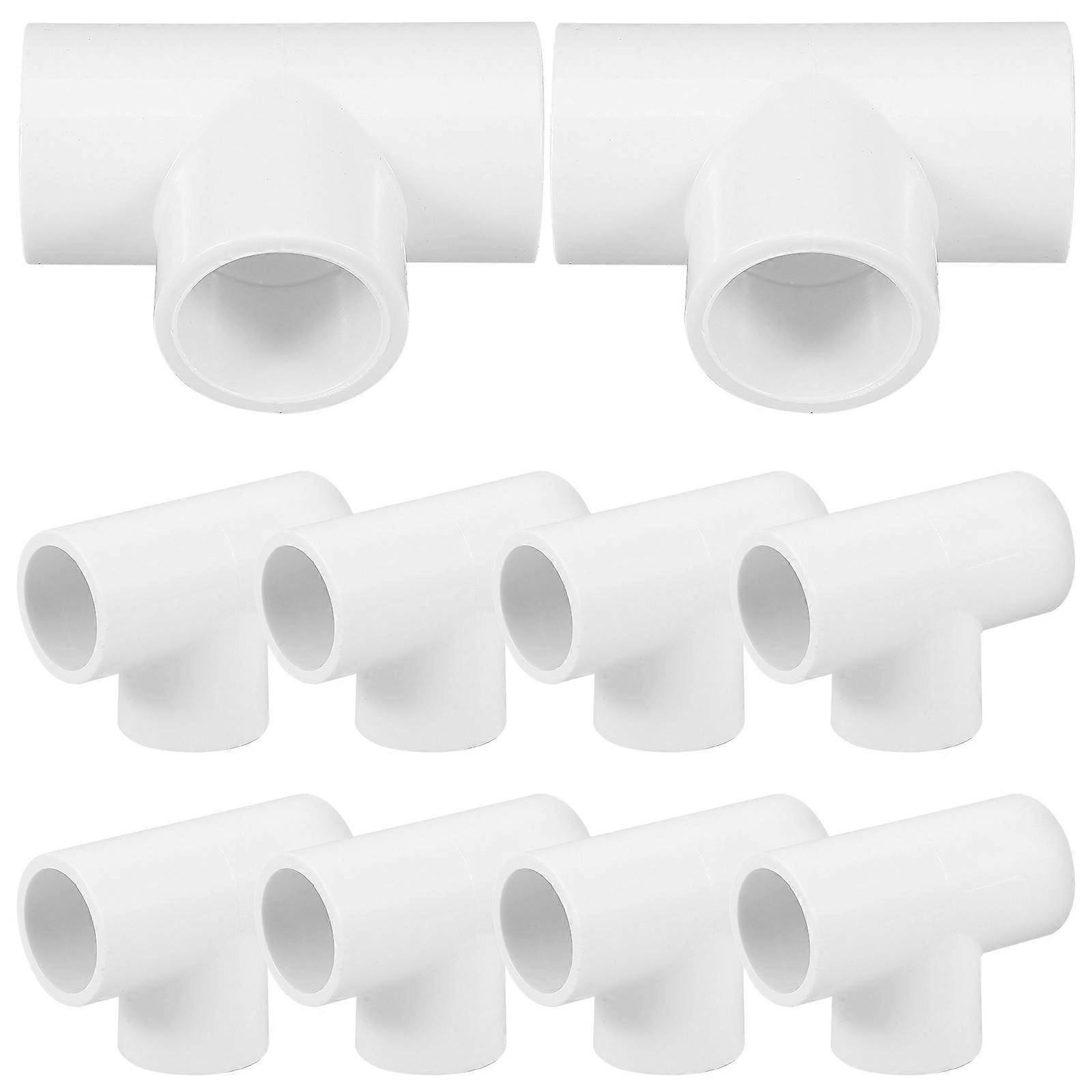 Drain Pipes Sink Pipe Hose Pipe Fittings Single Sink Drain Three-Way Kitchen Sink Overflow Accessory White 5.20X3.80X2.40cm Anti-Overflow 20Pcs