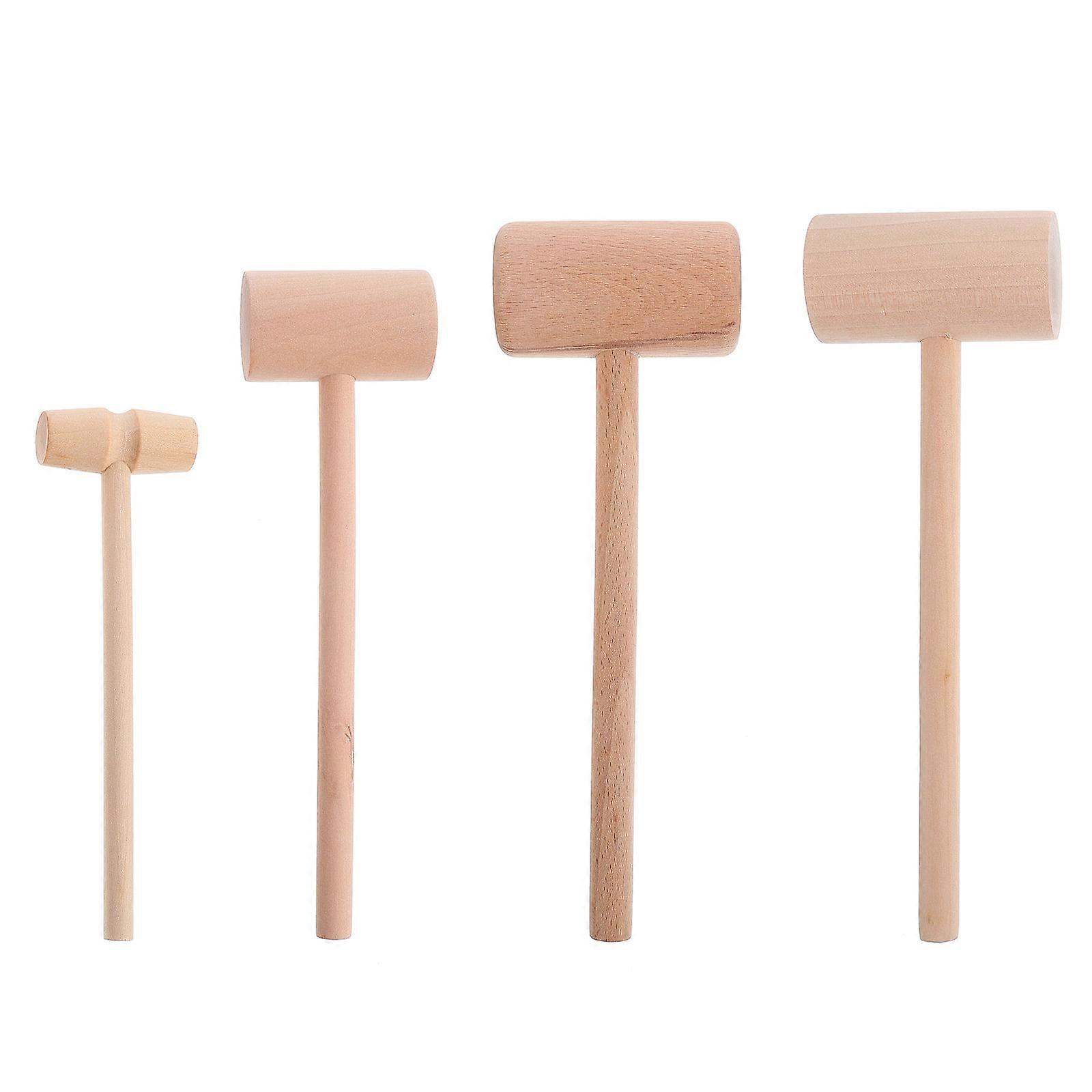 Wooden Seafood Hammer Set – Lightweight Cake Mallet for Crab, Lobster & Shellfish, Smooth Handle Kitchen Tool for Parties