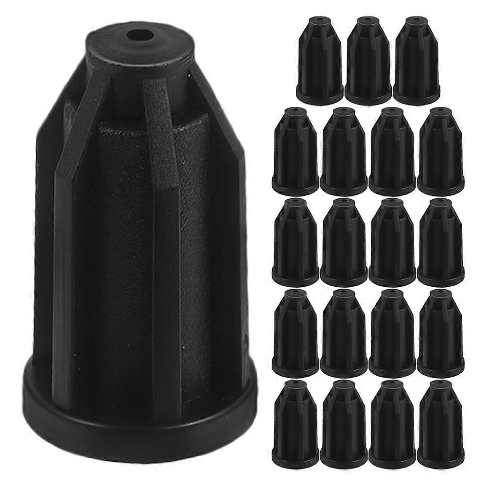 Caster Insert Stem Inserts Furniture Repair Cylindrical Shape PP Material Home Use 20Set