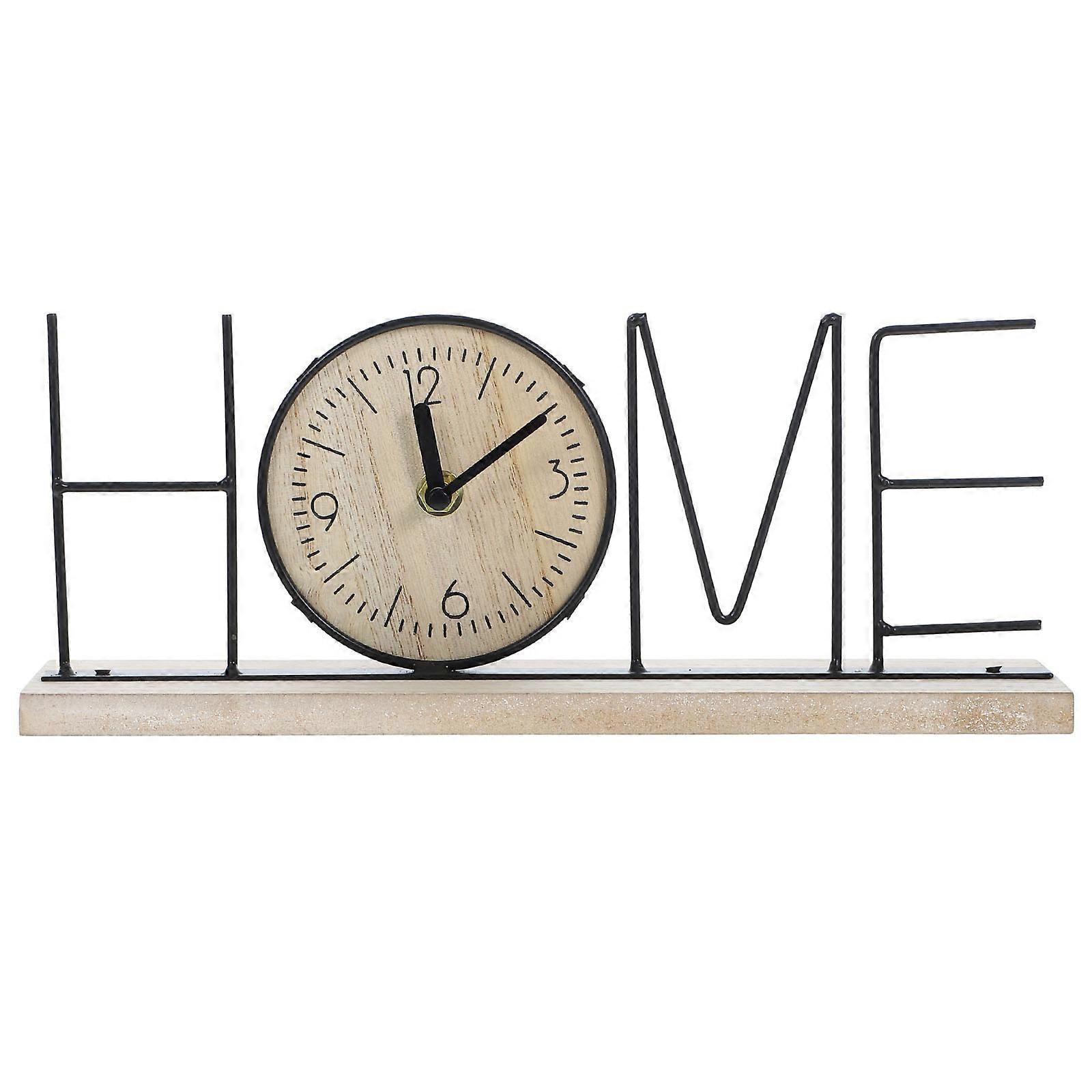 Table Clock Home Shape Clock for Timing with Multi Material 1 Piece