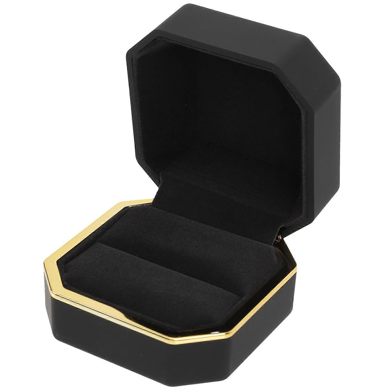 Led Lighted Ring Container For Pin And Coins 1Set
