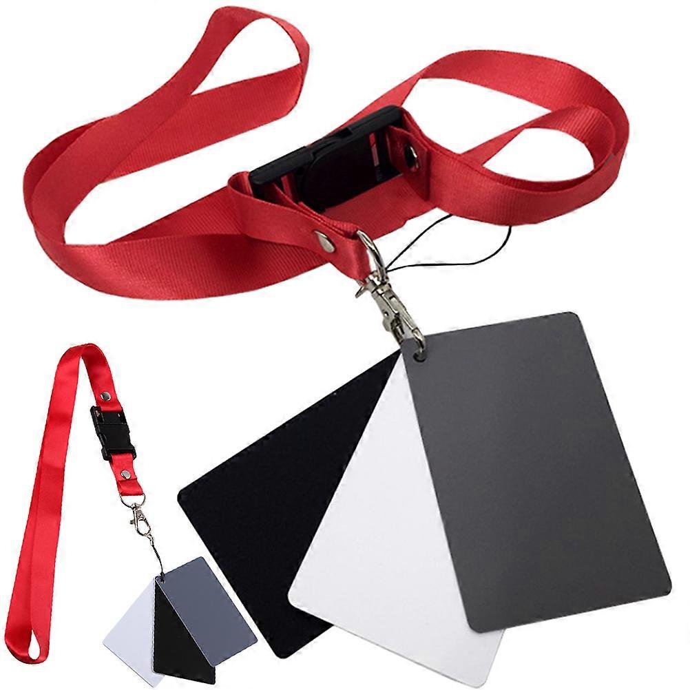 Digital Camera Accessory Stray Light Covering White Balance Definition Black Grey White Balance 2Pcs