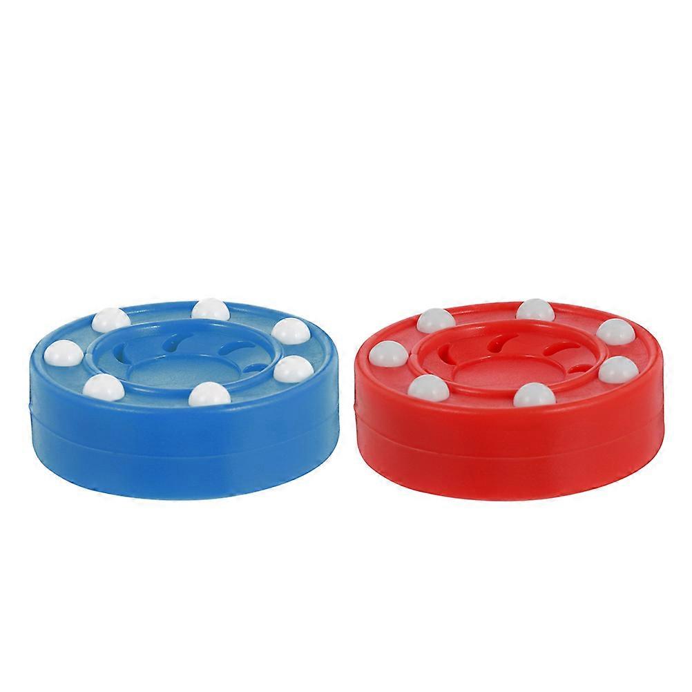 Bulk Hockey Pucks Training Roller Skating Competition PP Material Round Shape Balance Enhancement 2Pcs