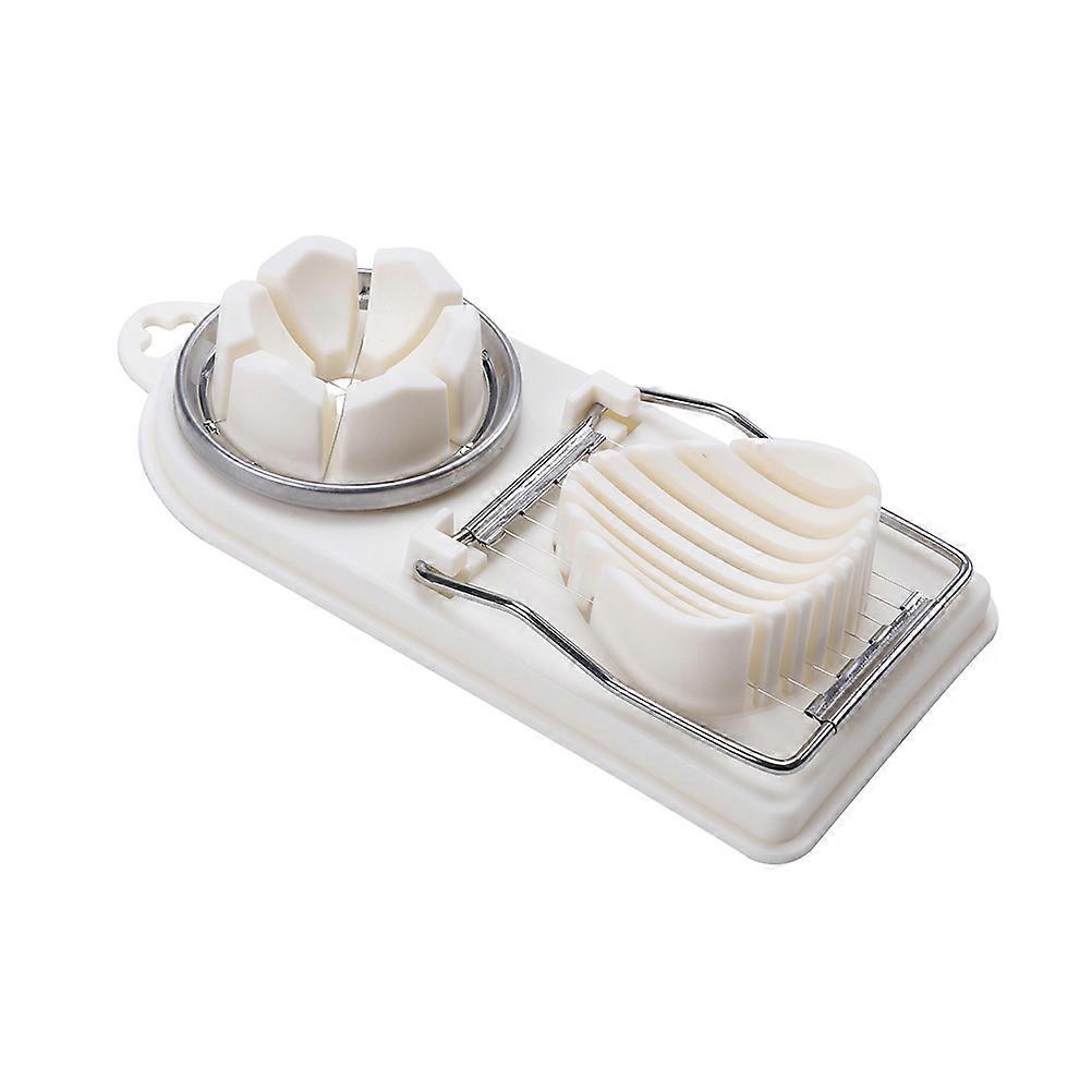 Egg Separator Tool Kitchen Egg Splitters Portable Home Use 20X9X3.8cm White 2Pcs