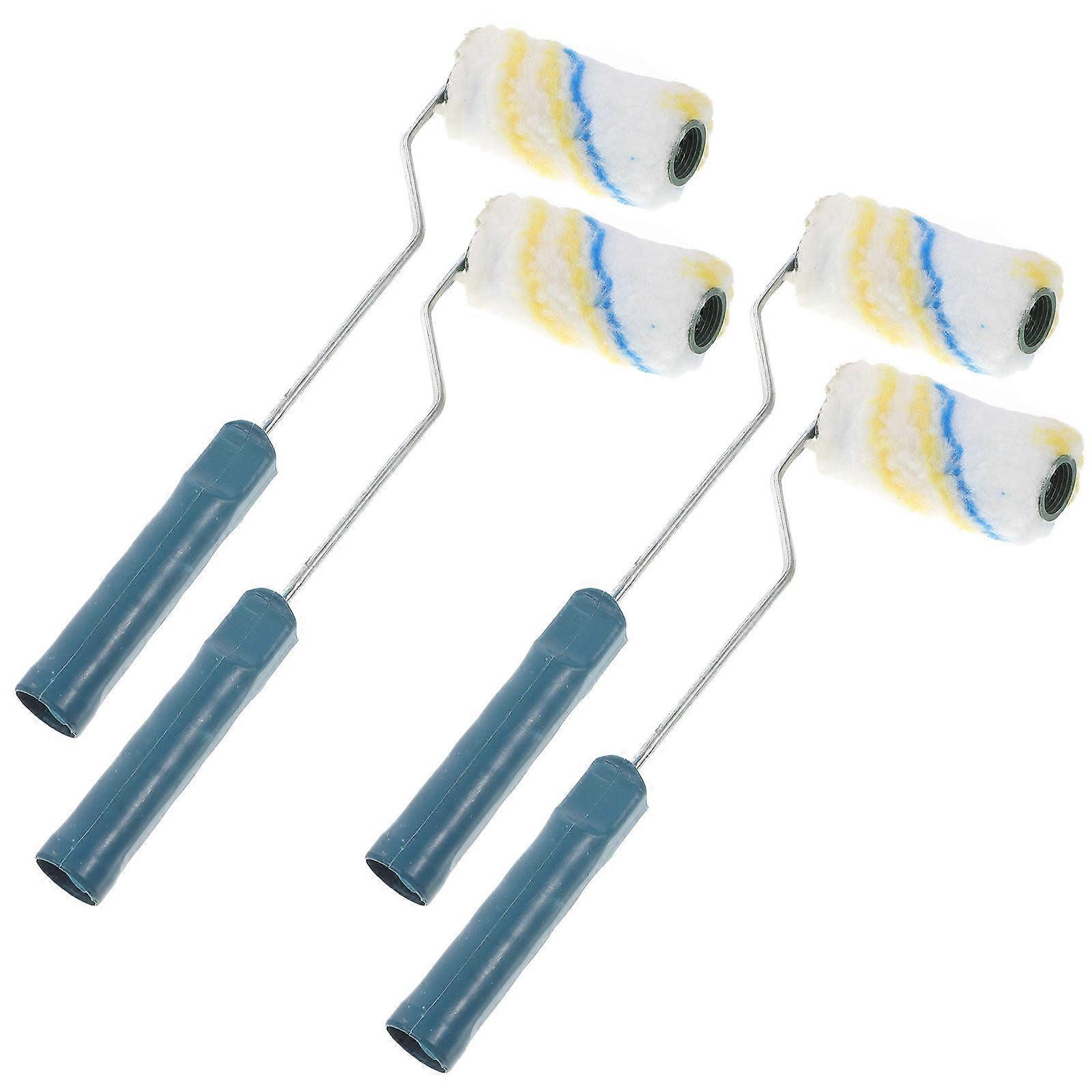 Painting Roller Sets Professional Design For Artists And Homeowners Random Color 4Pcs Air Bubble Removal