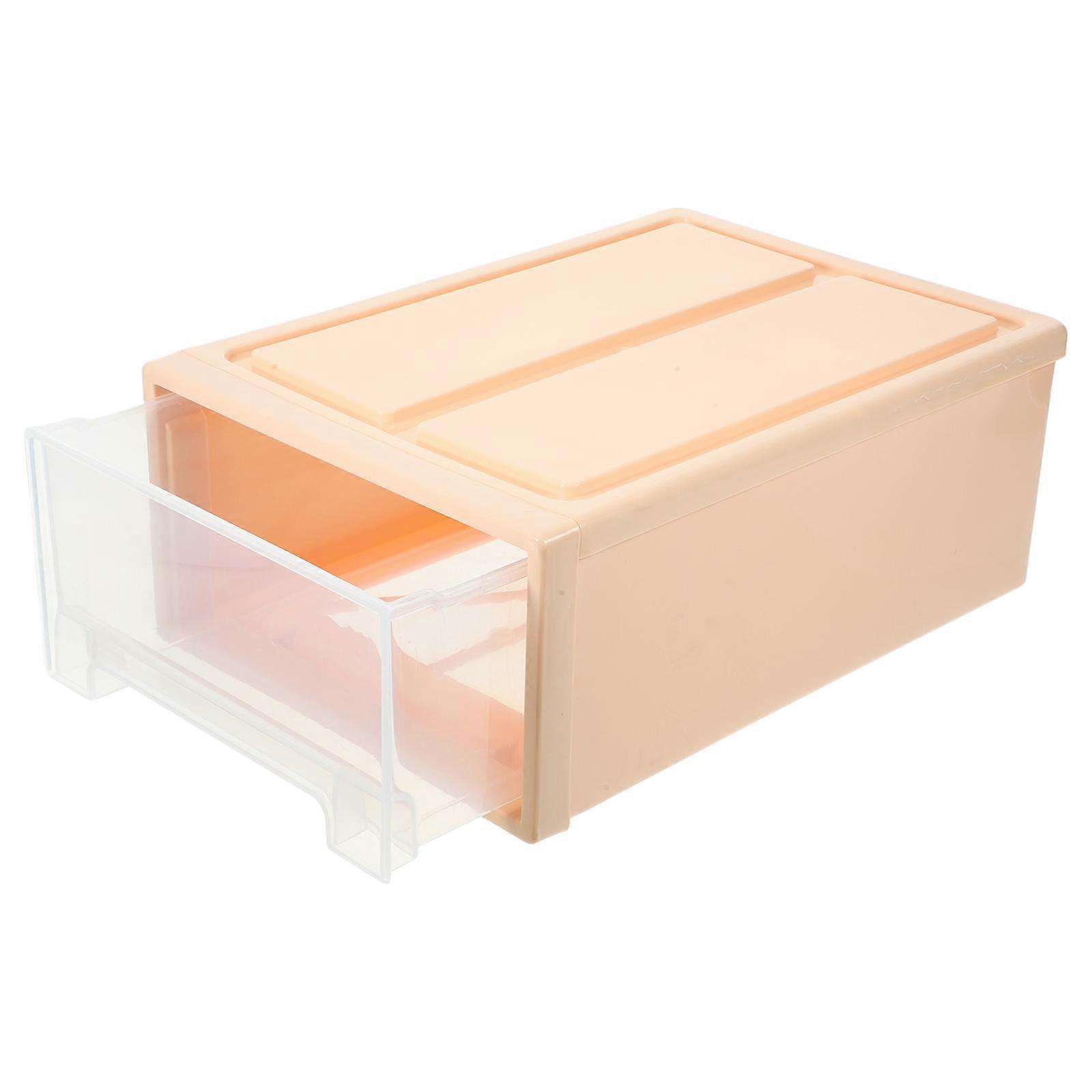 Stackable Sneaker Containers Shoe Storage Box Organizer Organization Pink 30.5x21.9x11.8CM Multi-functional Storage 1Pack