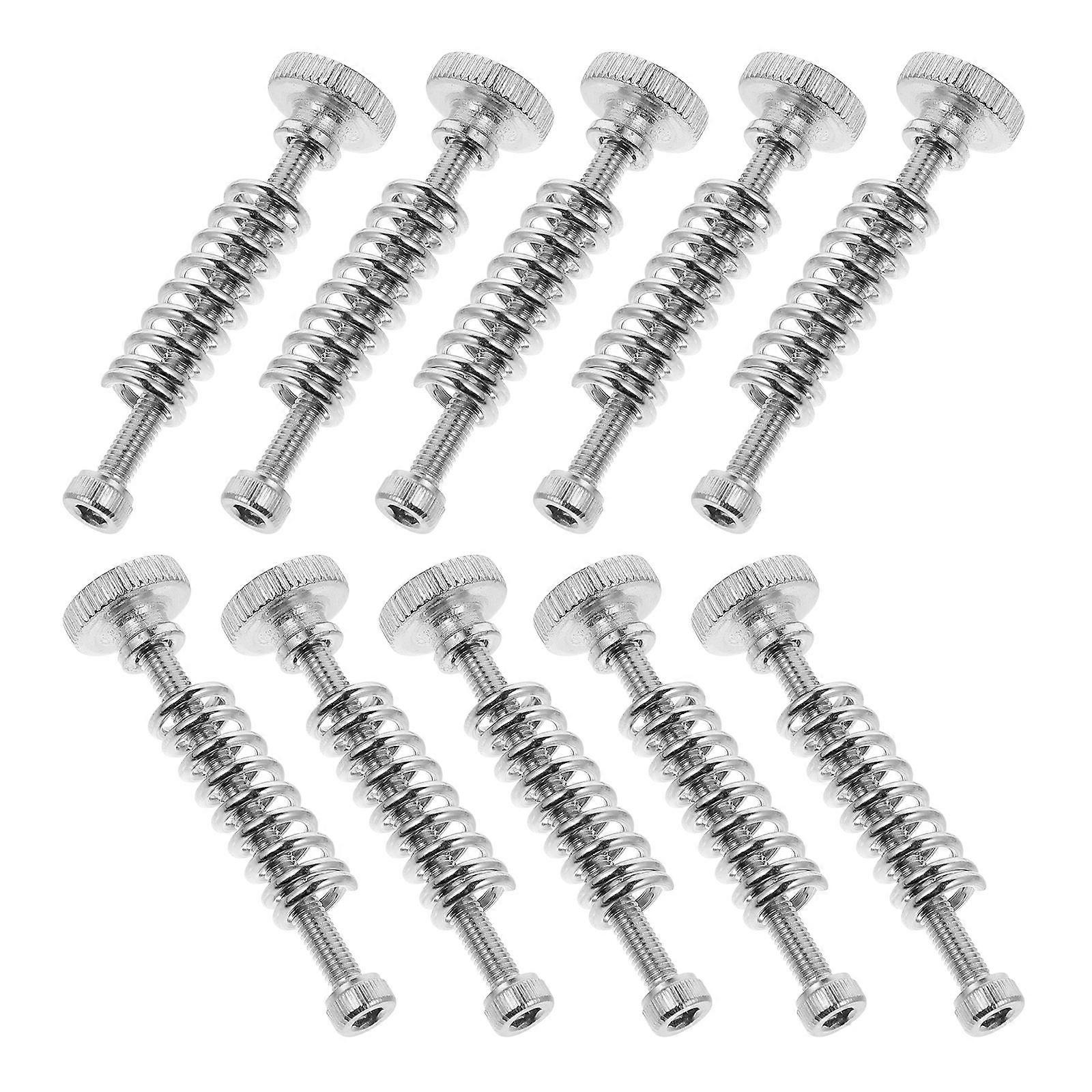 10pcs Silver Leveling Spring Knobs for 3D Printer Bed Platform Made of Stainless Steel