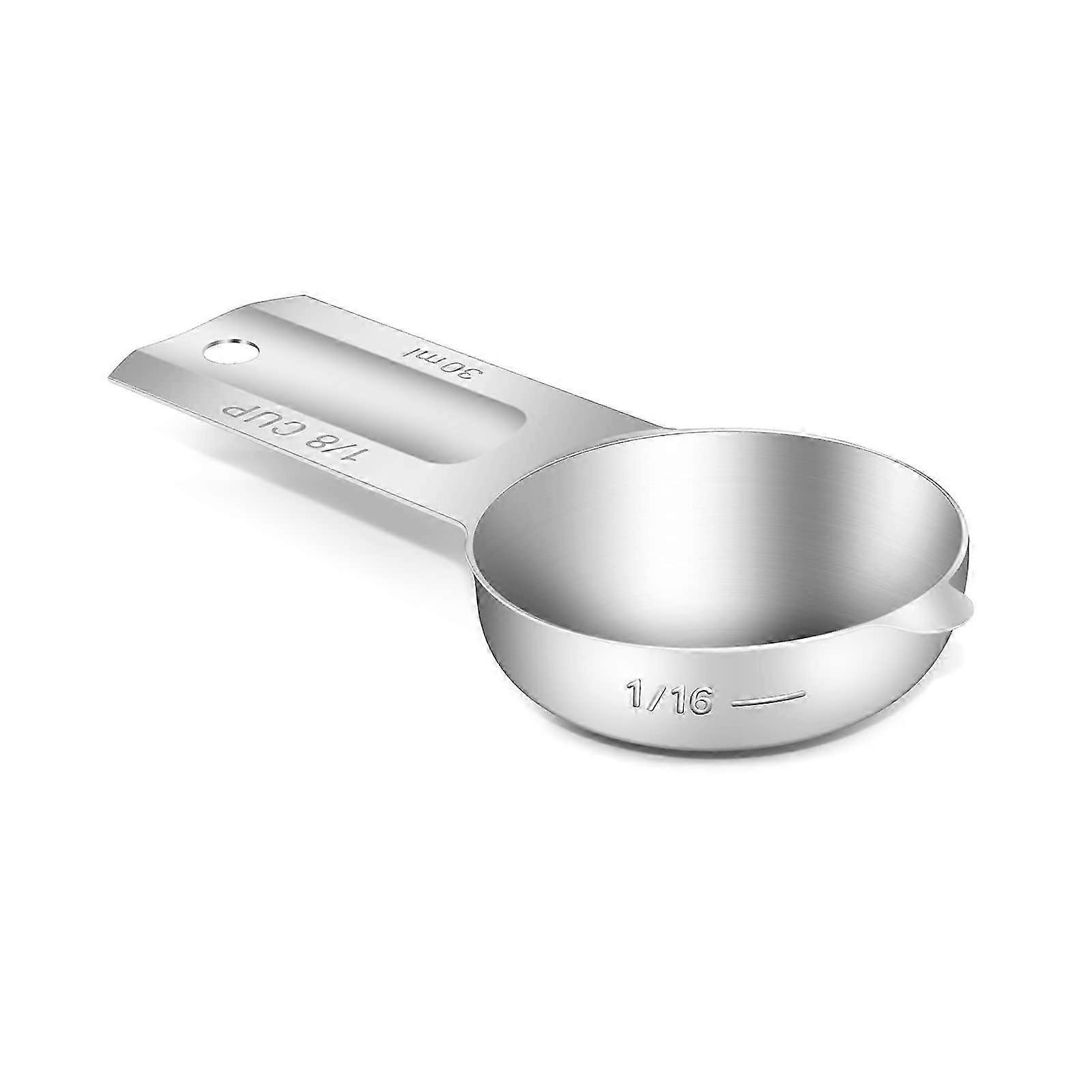 Stainless Steel Measuring Cup Suitable for Cooking, 1/8-Cup , Ideal for Precision Measurement and Versatile Use in Various Recipes