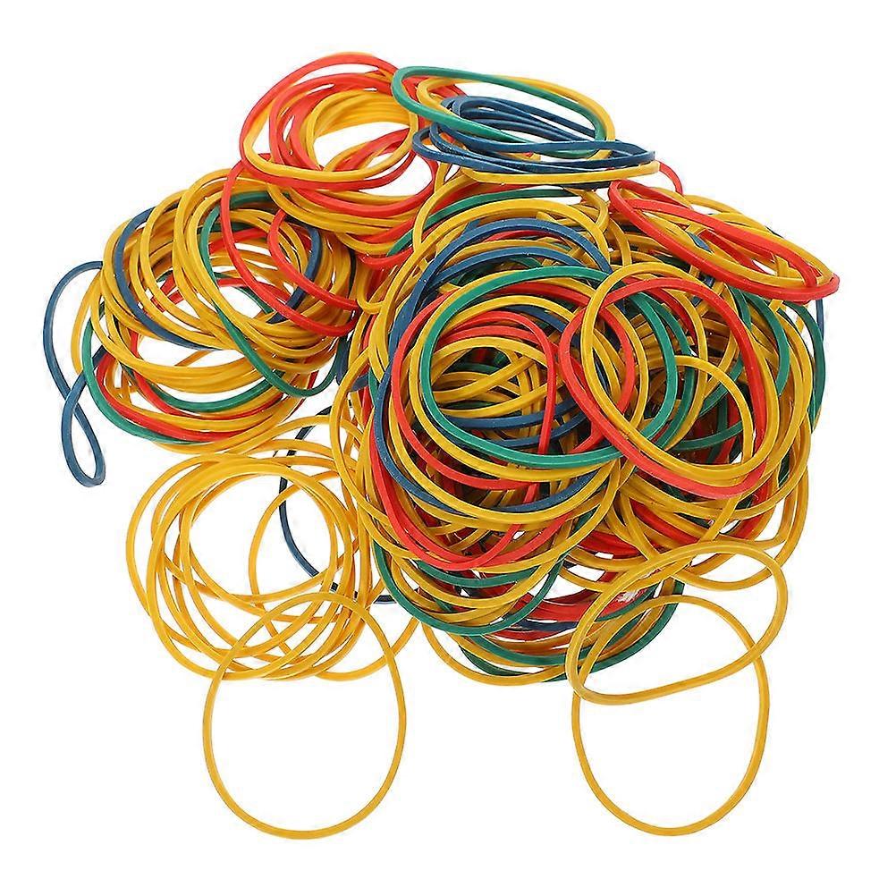 Colorful Elastic Bands Round General Users Aging Resistance 5X5X0.15CM 1Set