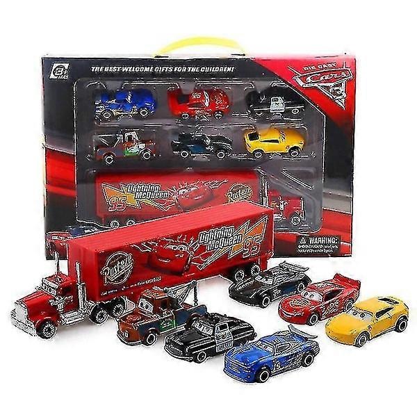 7パック ディズニー ピクサー カーズ 3 ライトニング マックィーン ジャクソン ストーム マック アンクル トラック 1:55