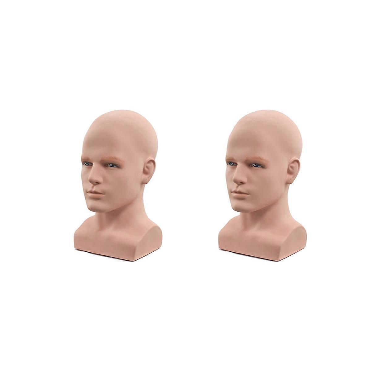 Male Mannequin Head Professional Manikin Head for Display Wigs Hats Headphone Display Stand