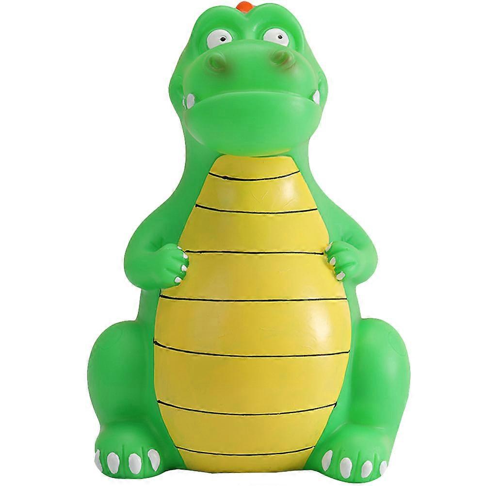 Cute Green Dinosaur Coin Bank Cartoon Design Falling Piggy Bank Savings Pot Home Decoration for Boys