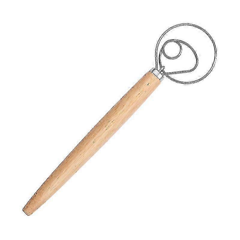 Stainless Steel Danish Dough Whisk For Bread Making,bread Mixer - Hook Dutch Pizza Dough Making Bread Mixer Whisk Hooks Accessories, Plus Cutter(1pc