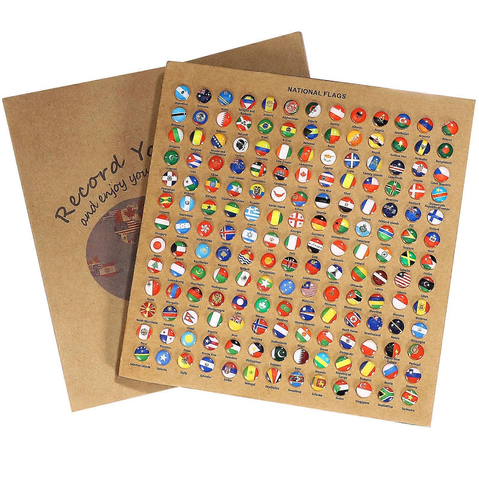 Flag Tacks for Bulletin Board Assorted Color 291Pcs School Use Map Marking