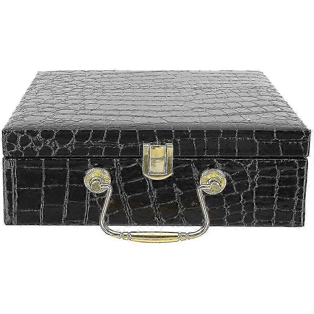 Crocodile Pattern Flip-cover Cigar Holder and Storage Case Humidor