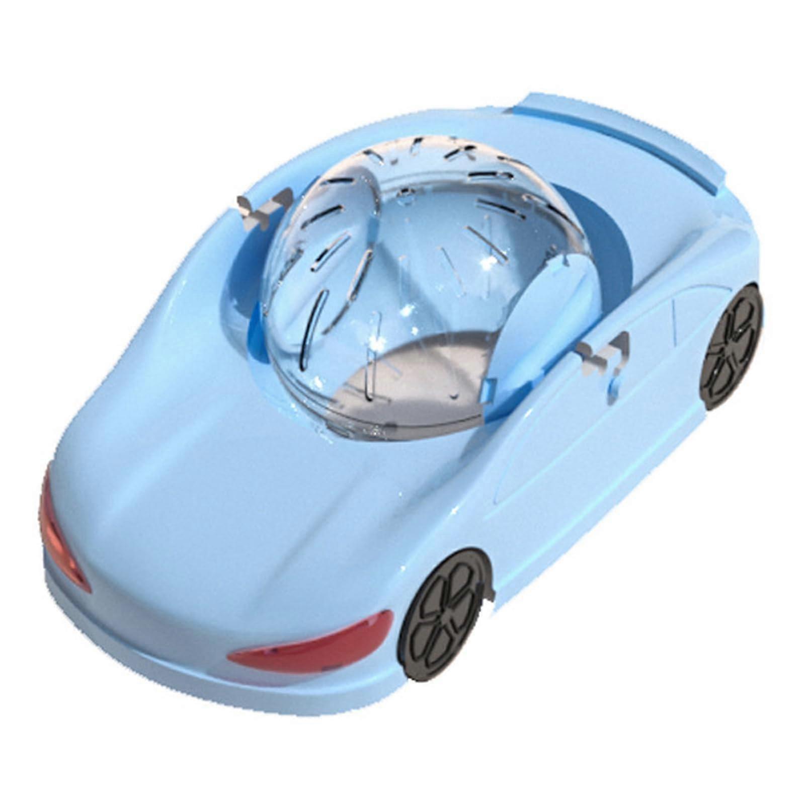 Hamster exercise ball, fun, transparent ball for small pets, quiet running wheel, vehicle for hamsters, ferrets (blue)