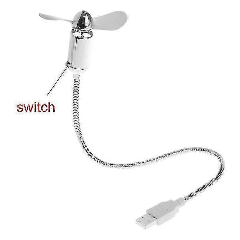 Flexible Mini USB Cooling Fan with Switch for Notebook and Laptop Office Gadgets