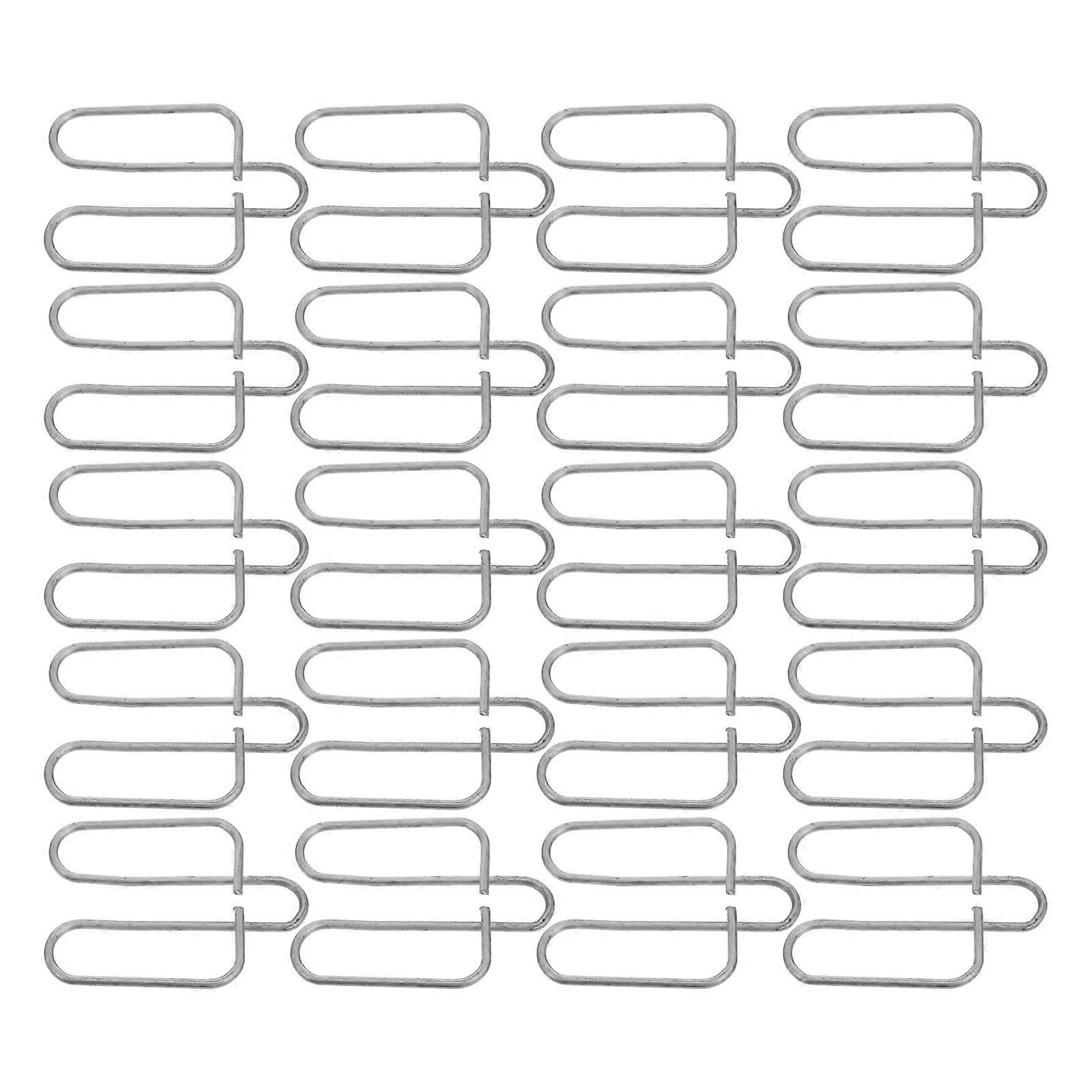 Cage Feeder Case Fixator Galvanization Fixing Door Clip Farmers 2.6×1.9×0.1in Secure Closure 20Set
