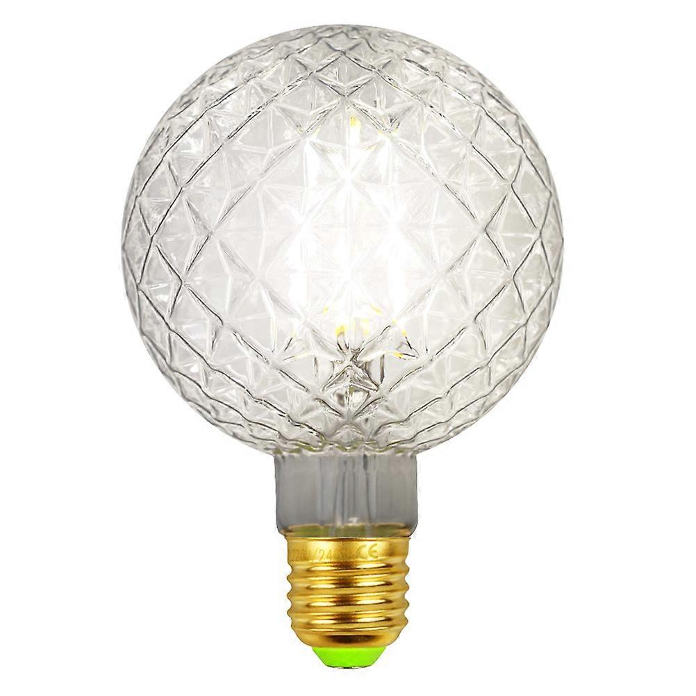 Pineapple Design Light Bulb Led Decorative Bulb Vintage Style Indoor Use 4000K White 1Set