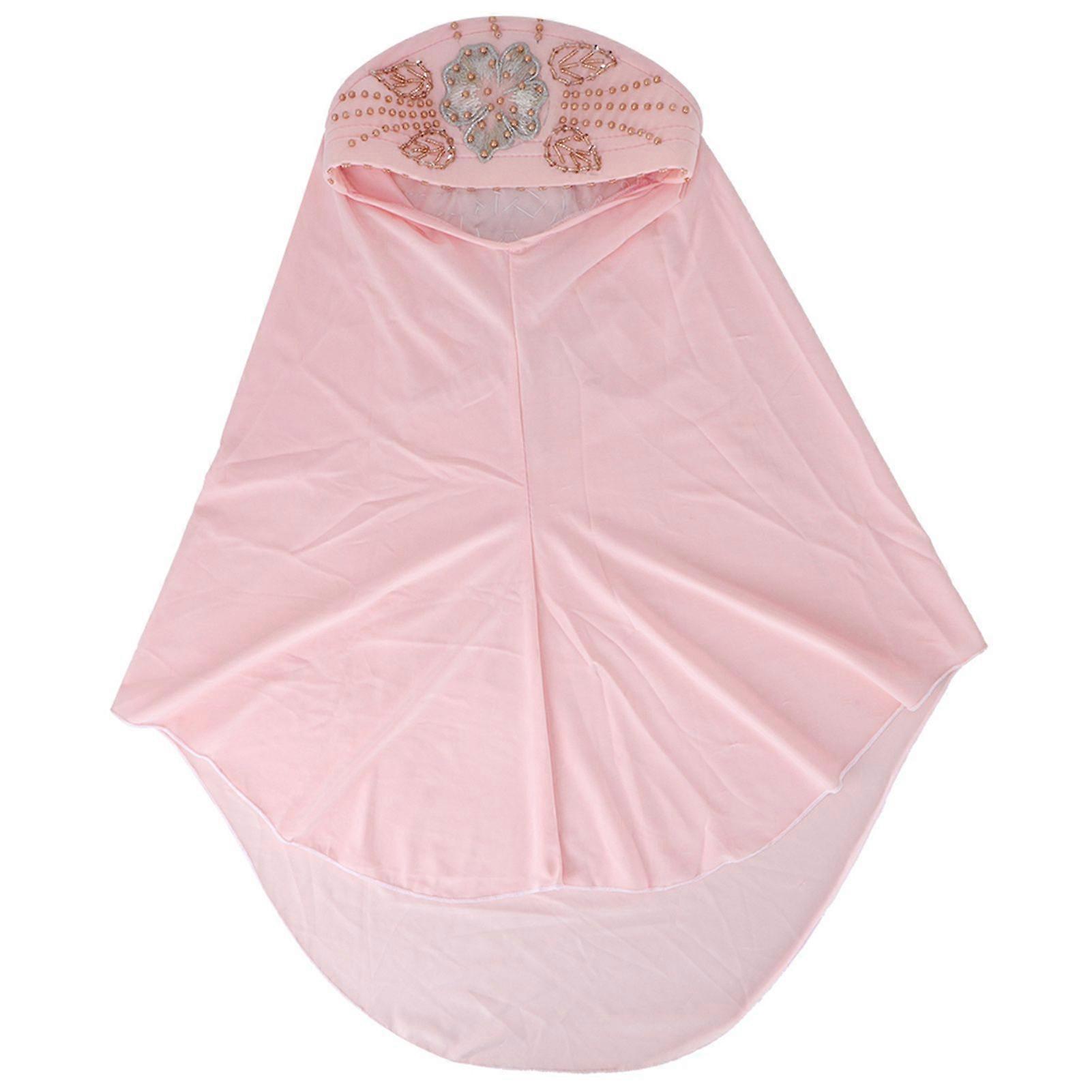 2025 Dernier Modèle Musulman Foulard Confortable Soie Glacée Perle Chapeau Tête