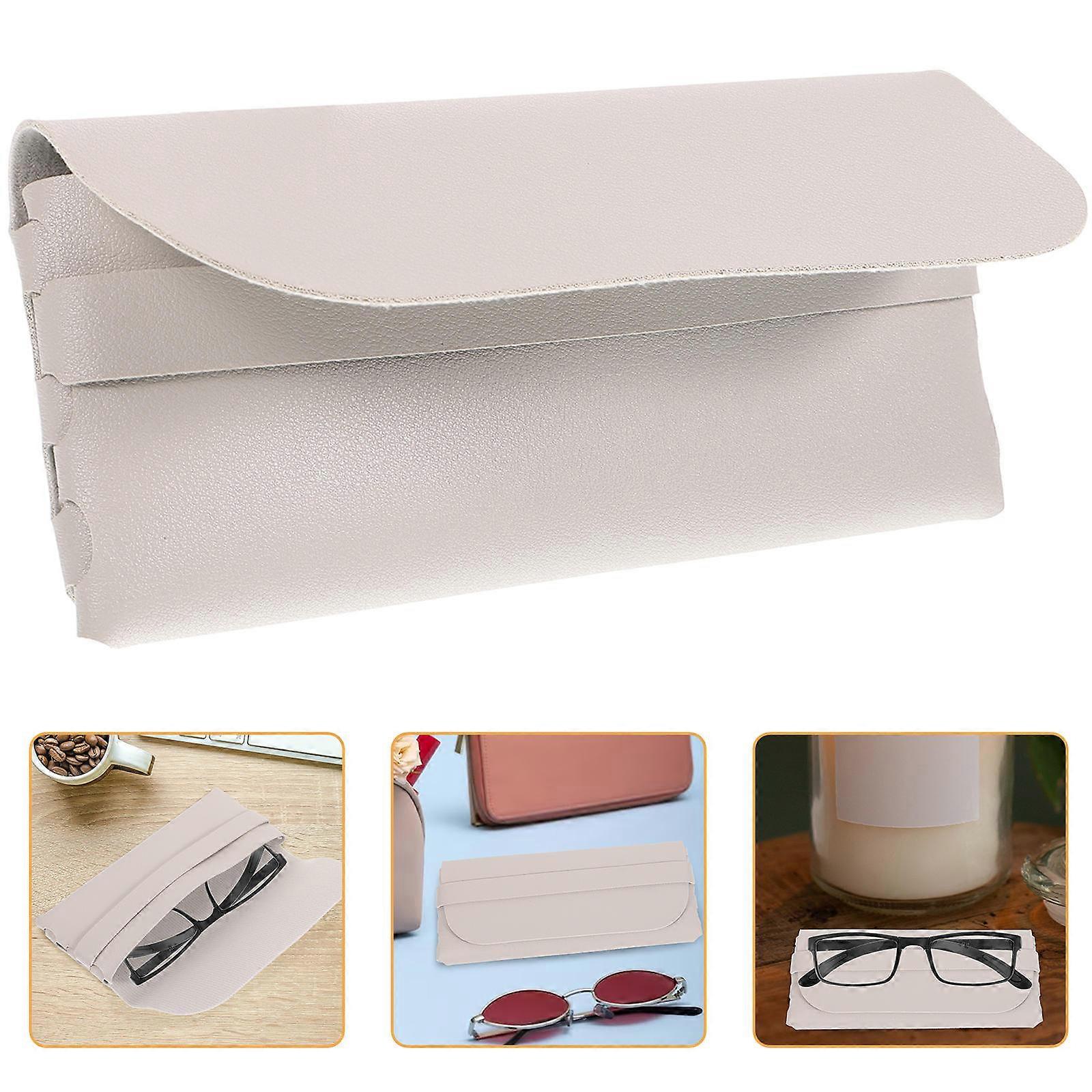 Glasses Storage Sleeve Rectangular Everyday Use Light Grey 17x7.5cm Moisture-Proof 1Pack