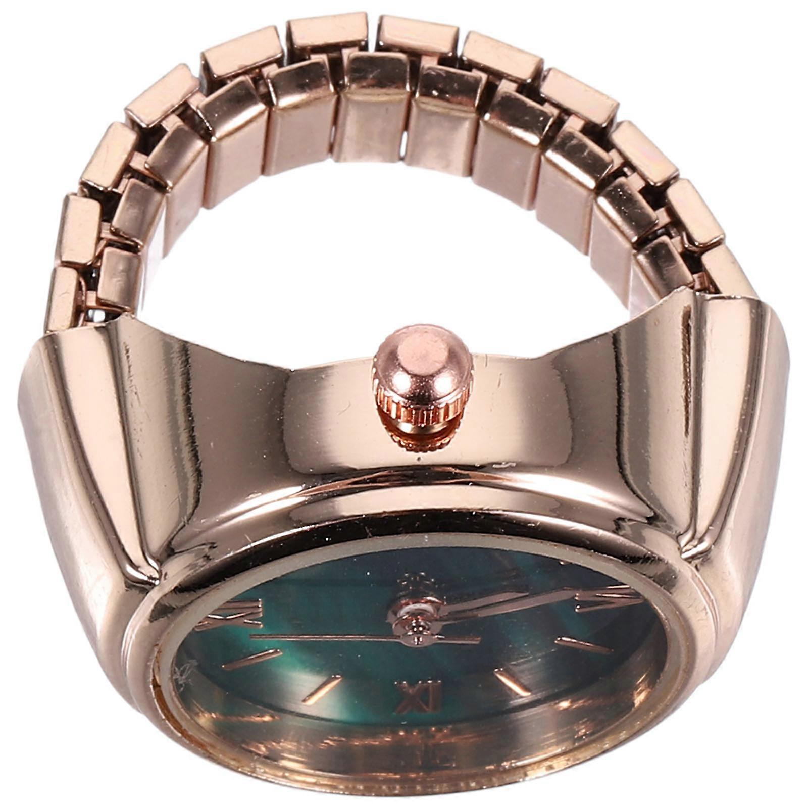 Circular Ring Watch Daily Use Decoration Zinc Alloy 1Pcs