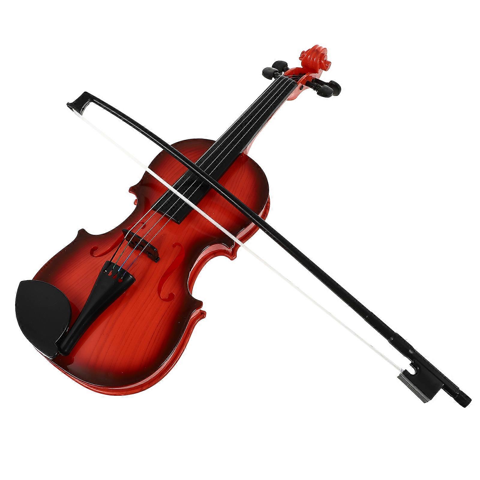 1 Set Simulated Violin for Beginner's Creative Performance, Durable & Safe Design, Assorted Colors
