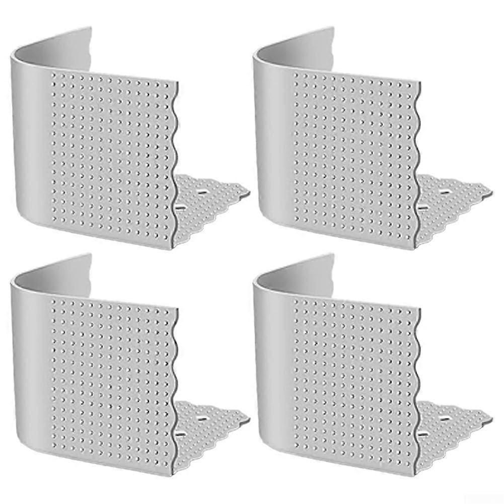 Optimize your sleep with our smart set of 4 nonslip straps for thinner mattresses (gray).