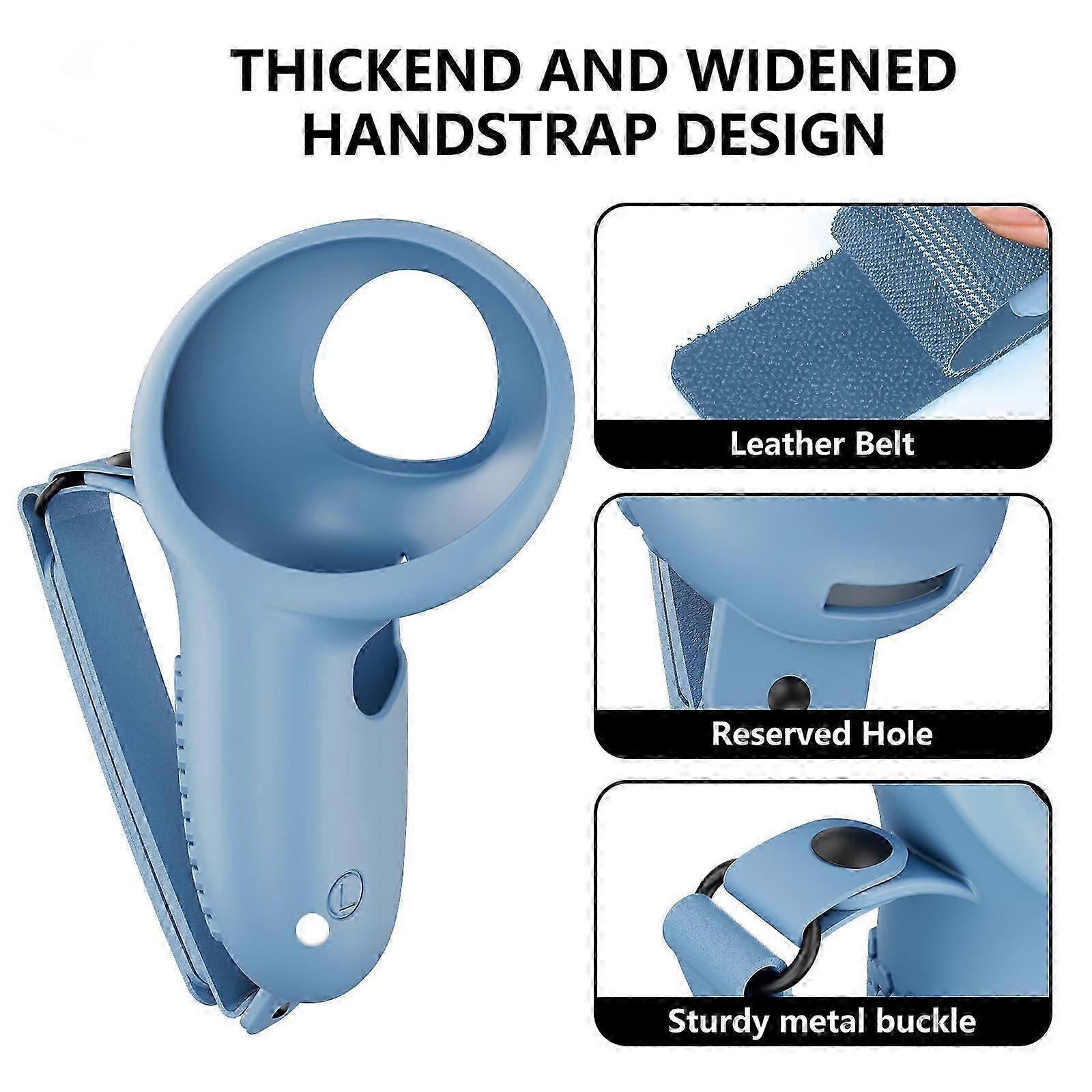 Controller Grips Case For Meta Quest 3, Silicone Skin Protective Handle Cover Compatible Meta Quest 3 Non-slip Anti-sweat Silicone Sleeve