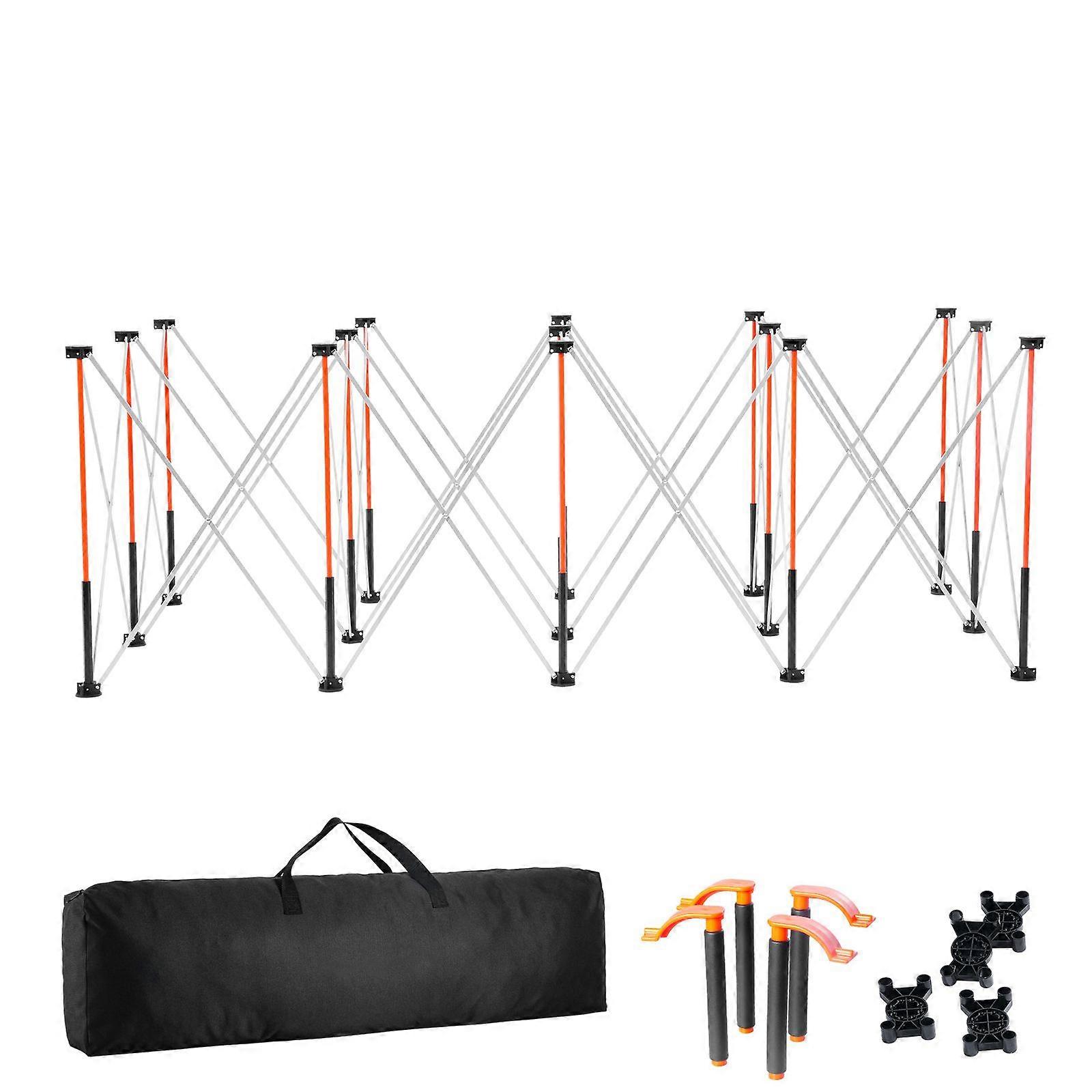Portable Folding Workstand, 8.05 x 4.13 ft, 6000 lbs Weight Capacity, with Storage Bag, Table Top NOT Included, for Garage Workshop