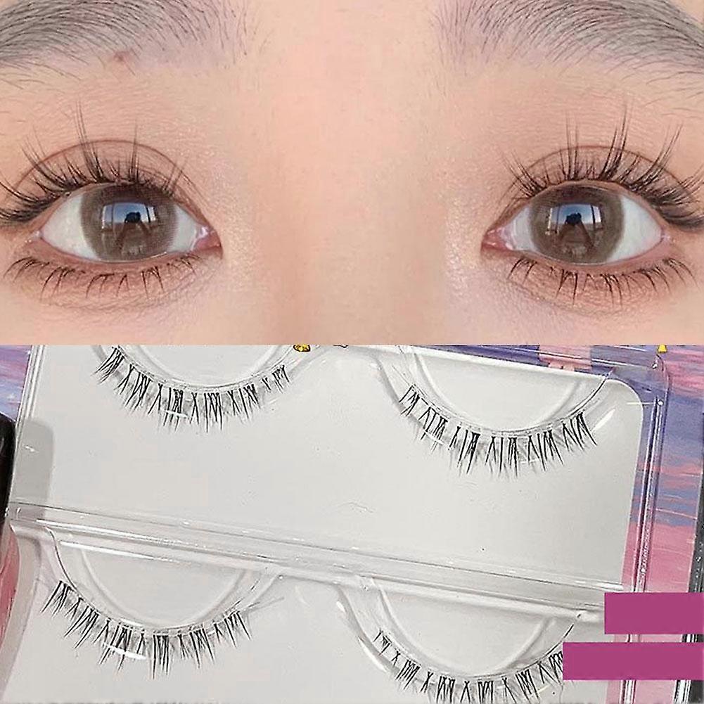 Fairy hair transparent stem FC018-C (H) $ Fei Xi cross natural lower eyelashes three pairs of bionic comics mother feeling full five pairs of false