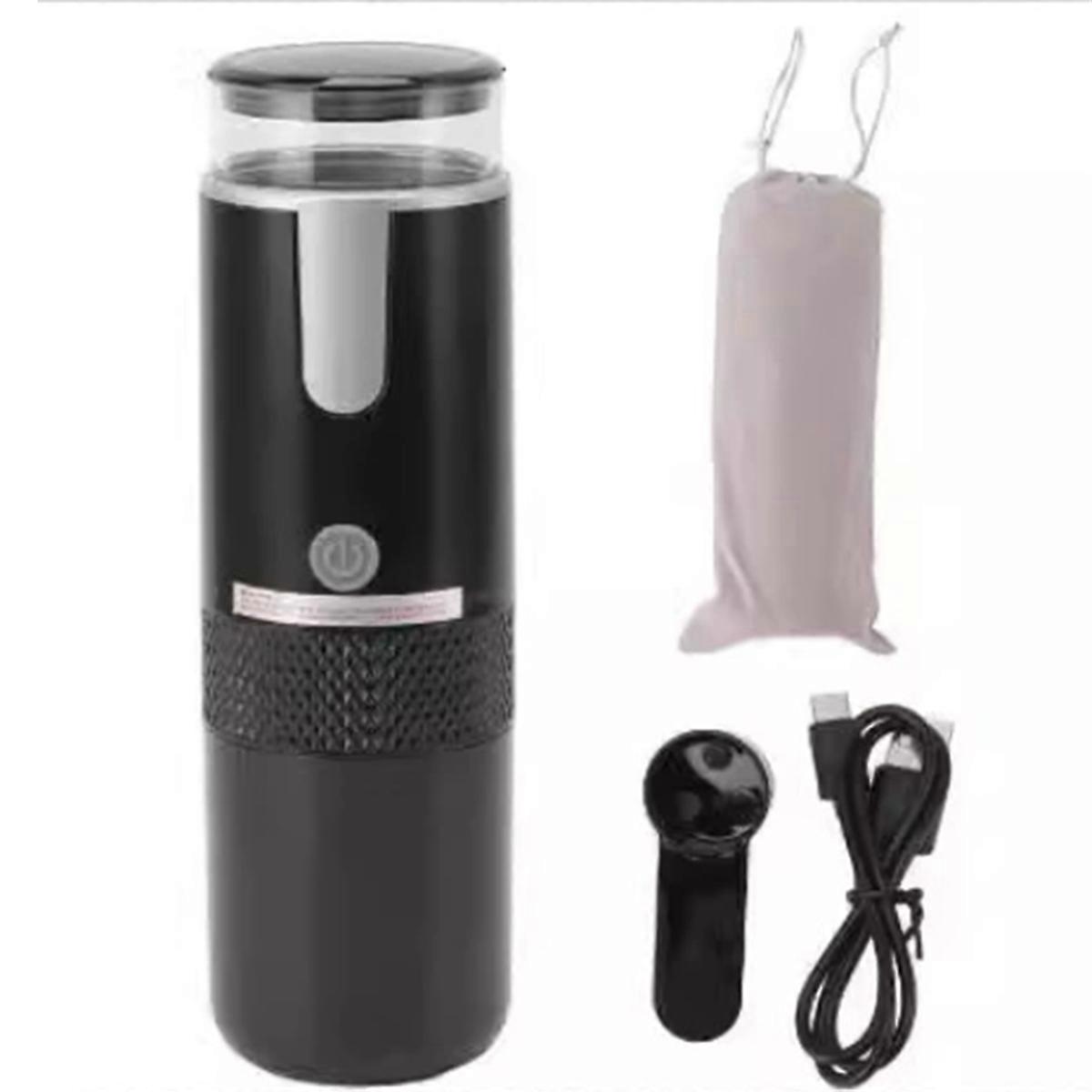 Coffeemaker Portable Coffee Maker Type C Rechargeable 2 in 1 Design 1200mAh Battery One Button for Hiking