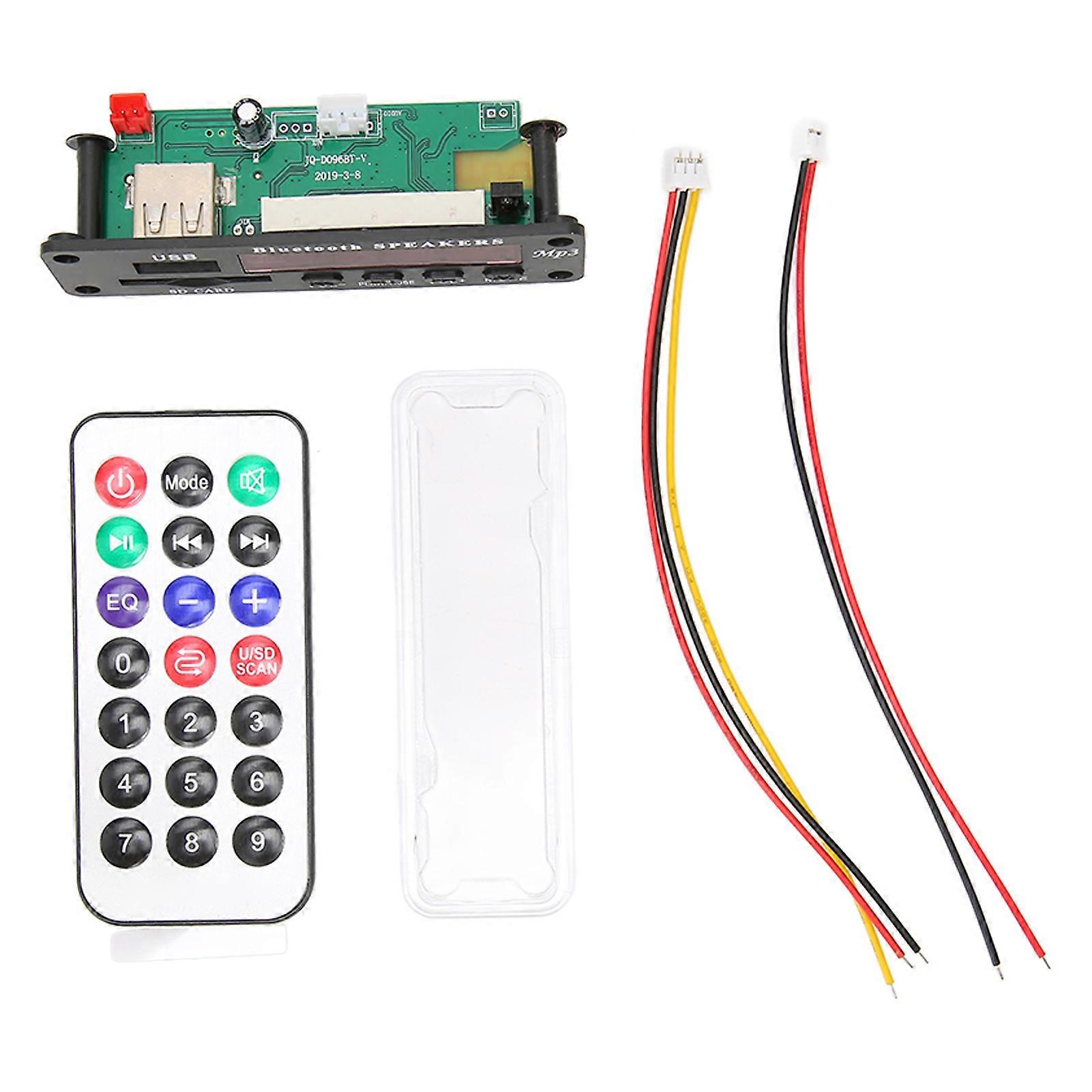 Bluetooth Decoder Board Support USB Storage Card FM Switching MP3 WMA Decoding Module with LED Display Screen