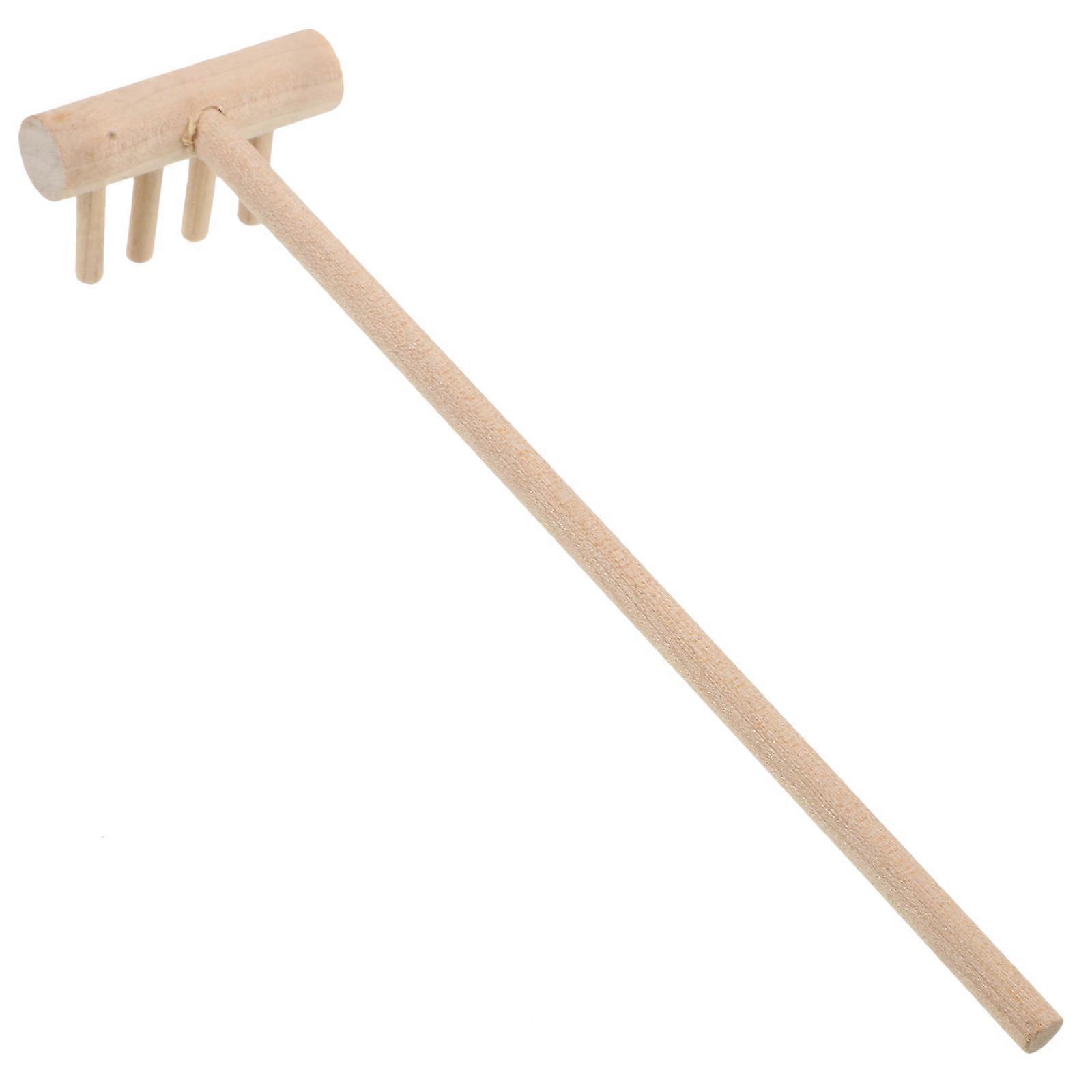 Miniature Sand Rake – Sand Smoothing Tool for Gardens, DIY Crafts & Japanese Style Desktop Decoration – Enhance Sand Table Accessories for Calm &