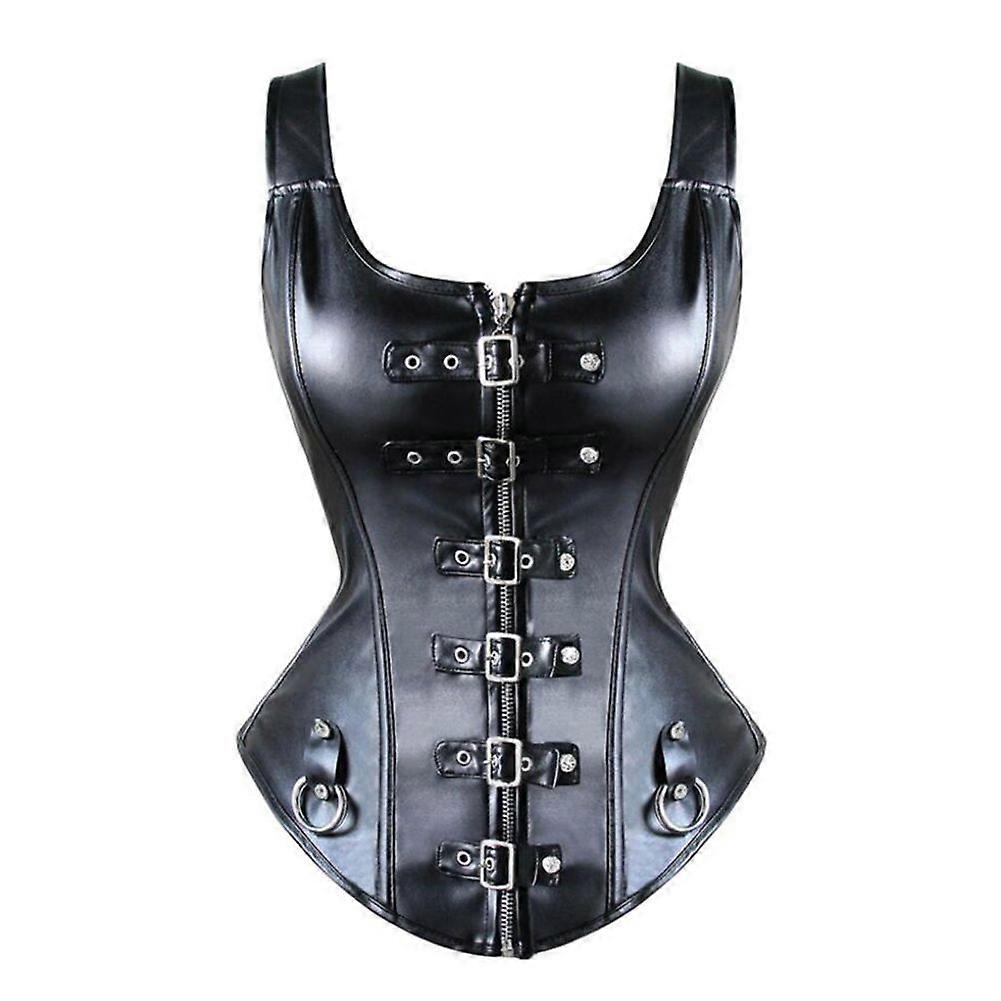 Gothic Retro Vintage Tapestry Steampunk Corset with Chain
