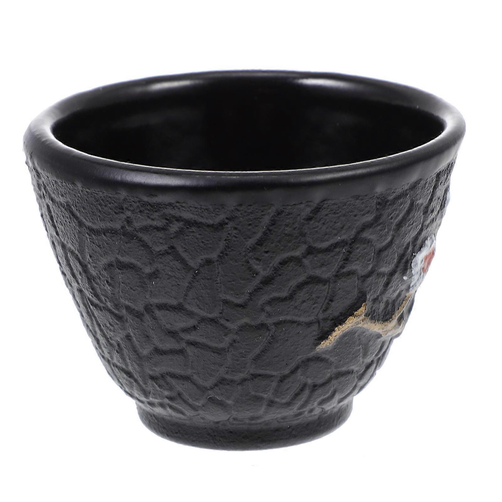 Saki Cups Decorative Tea Cups Household Creative Cast Iron Tea Cups For Family 6.5X6.5X5CM 1Pack