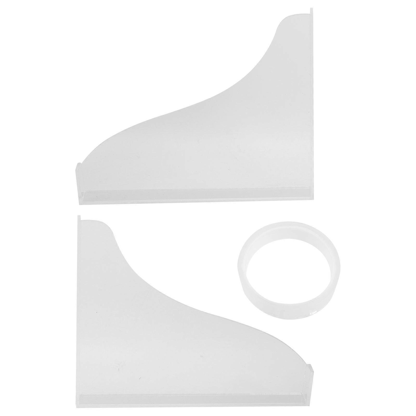 Bath Shower Splash Guard Transparent Bathtub Splashing Guard For Bathroom Use 21X18.5CM Prevent Water Splashing 2Pcs