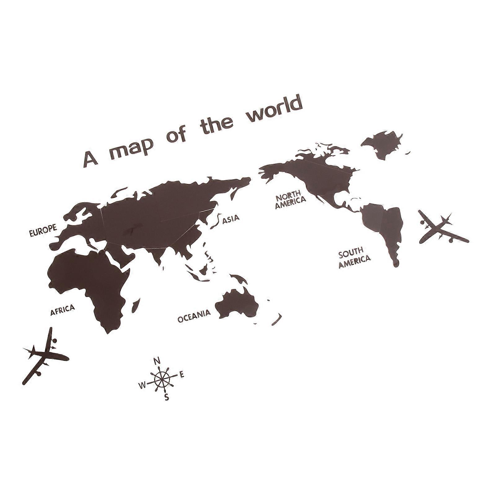 Sticker for Wall World Map Wall Decals Friends 80x40cm 1Set