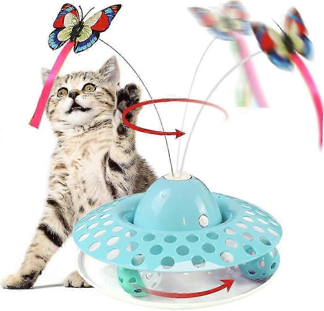 Interactive Cat Toys - Auto Electric Rotating Butterfly & Ball Exercise Gift