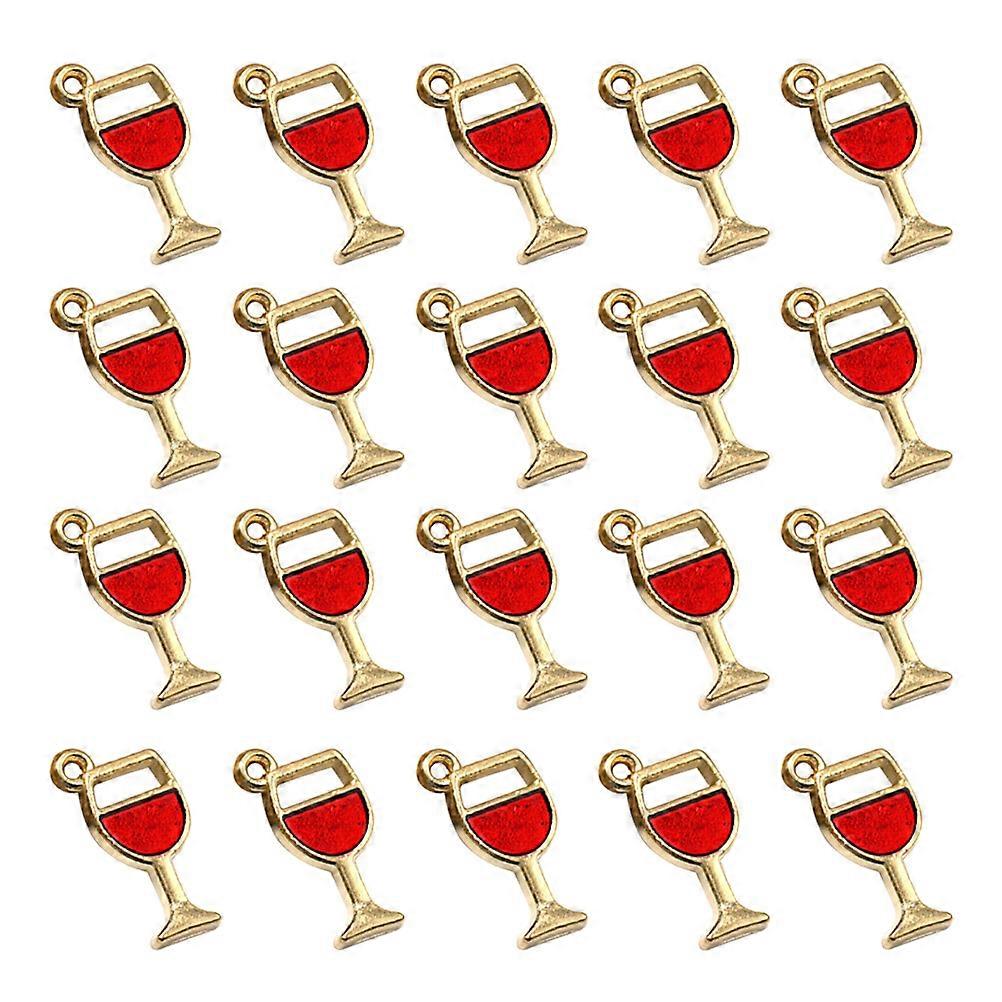 Jewelry Making Pendant Charms Simple Design Wine Goblet Shape Alloy Accessories for Earrings Necklace Bracelet 20Pcs