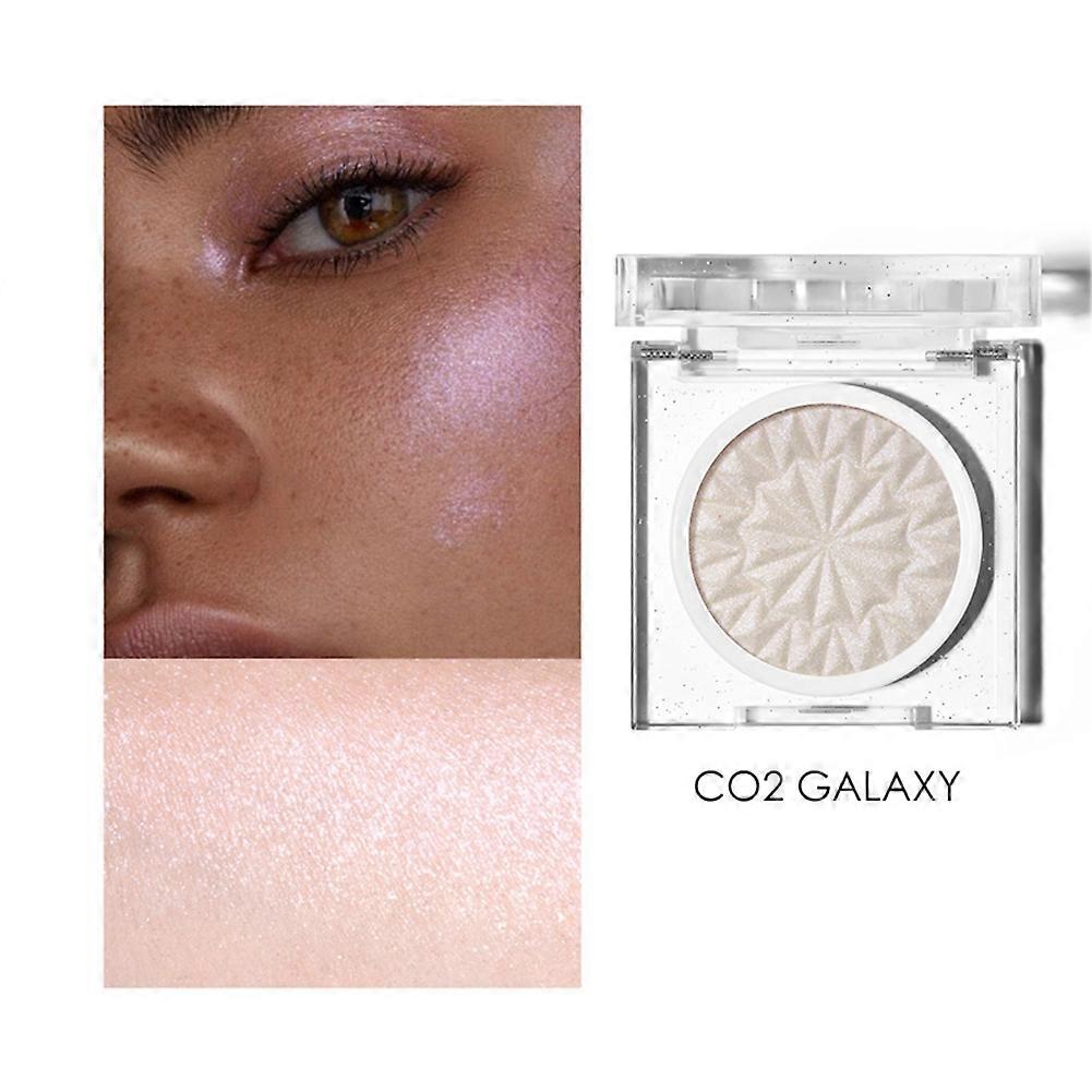 Face Highlighter Glitter Waterproof Sweatproof Long Lasting Shiny Makeup Powder(#2 )
