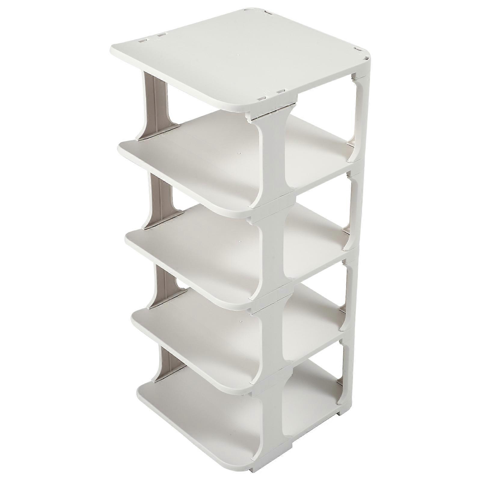 Simple Shoe Stacker Multi Functional Plastic Shoe Holder Compact Design for Narrow Spaces Easy to Clean Storage