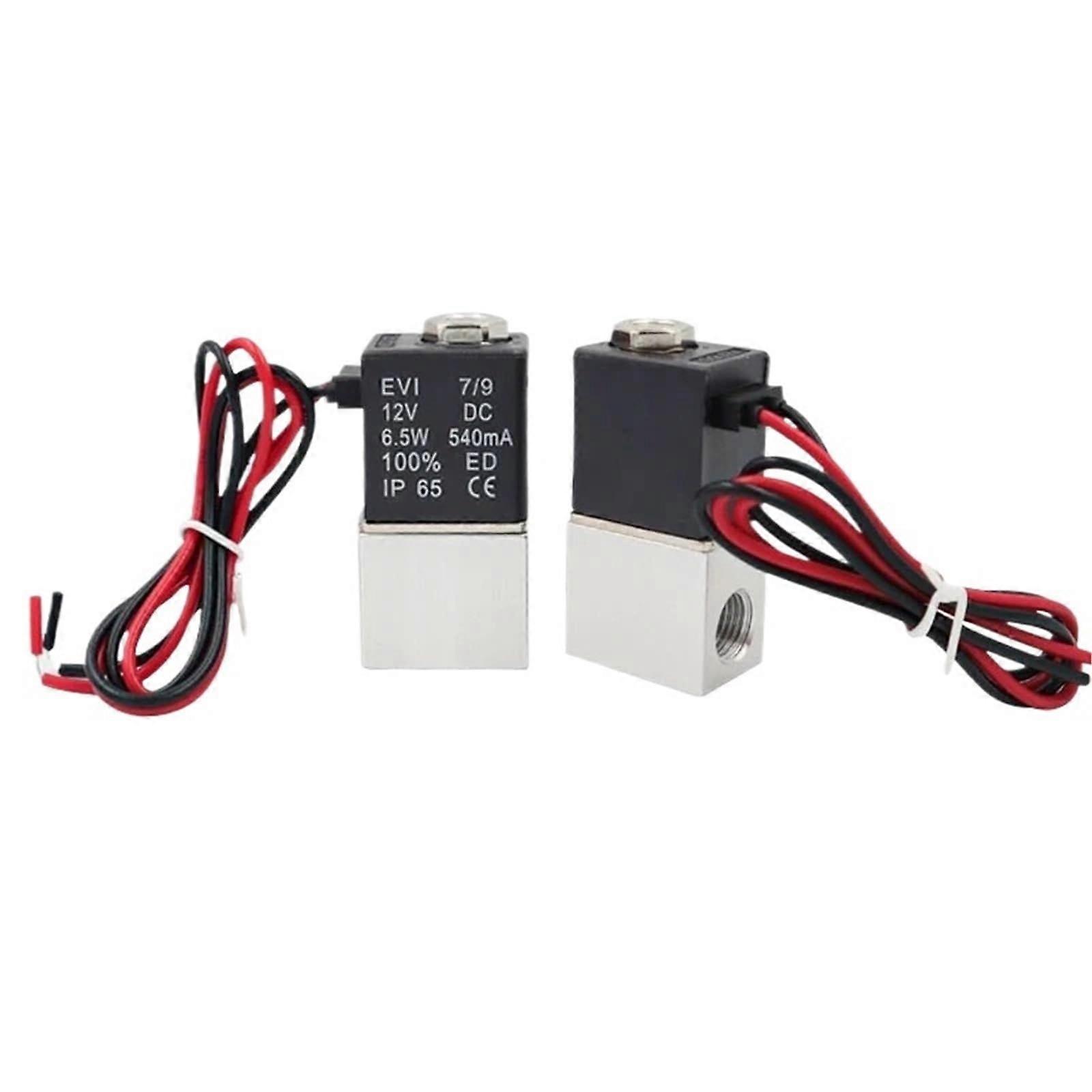 Compressor valve, 0.64 cm, normally closed, pneumatic aluminum solenoid, 12 V, 24 V, 1/8' 110 V