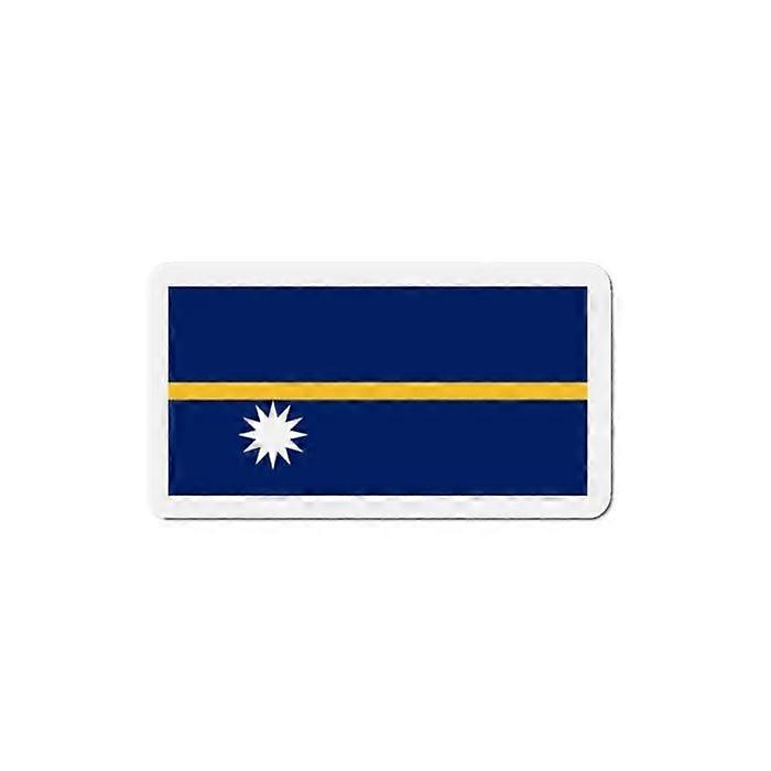 Nauru Flag Magnet - Multicolored - 6 cm - 50 pieces - Synthetic resin - Mixed