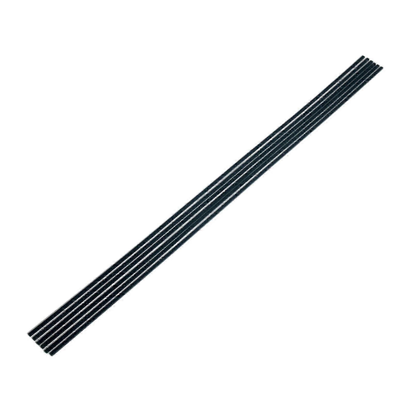 6Pcs Pool Table Edge Strips Felt Replacement Rails for Snooker Replace Black 8mmx5mm