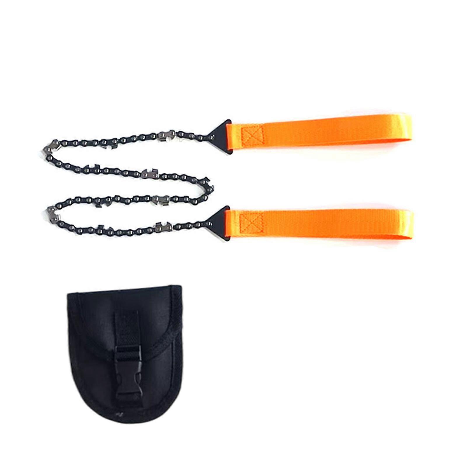 Professional 11 Tooth Chainsaws Chain Long Chain Hands Chainsaws Fast Wood Tree Cutting for Backpacking Emergencies Tree  Orange