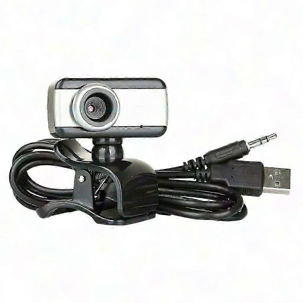 Webcam HD USB com microfone para laptop e desktop