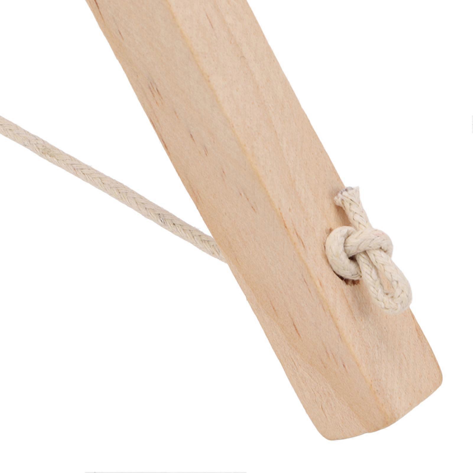 Small Easel 30cm/11.8in Wood Color Pine Material Embedded Screw Design Trapezoidal Painting Stand for Displaying Signs