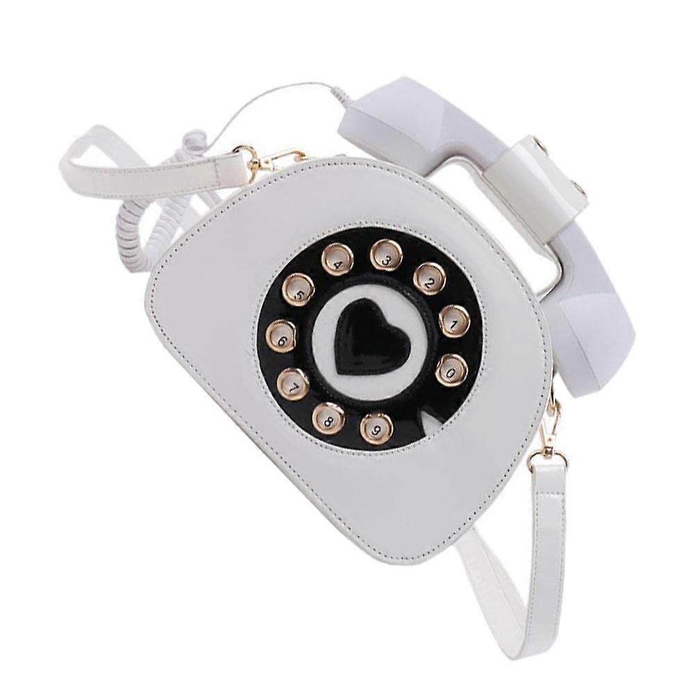 Vintage Phone Bag Small Storage Bag For Daily Pu Material Phone Shape 1Set